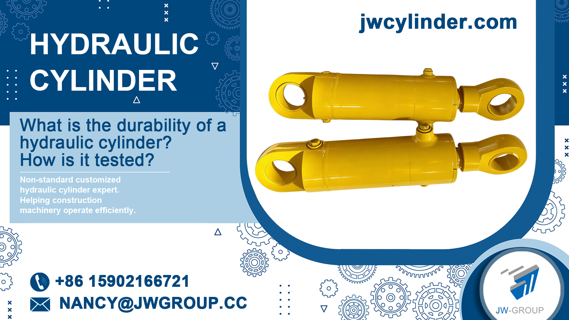What is the durability of a hydraulic cylinder? How is it tested?